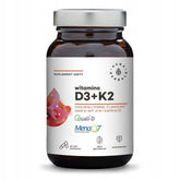 Vitamine D3 (2000iu) + K2 (100mcg) 90 capsules d'AURA HERBALS